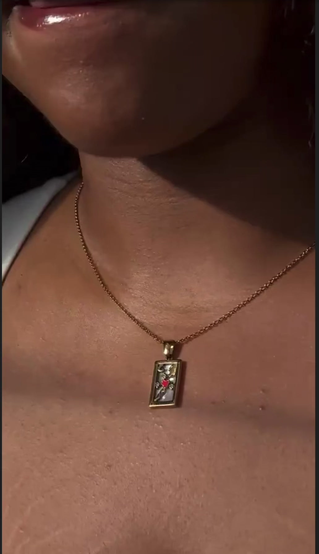 The Lovers Tarot Card Necklace – Sacred Union & Attraction Pendant